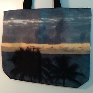 NEW-Tote bag-Shoulder bag-Sunrise-ocean-palm trees